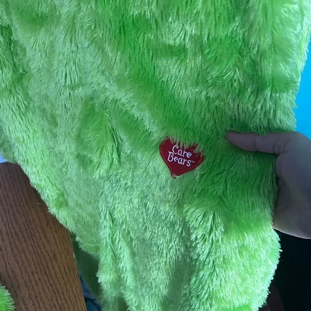 Care Bears Classic Good Luck Bear Child XL Costume Long pile fur clover